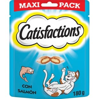 Snacks para gatos rellenos de salmón envase 180 g -
