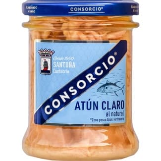 Atún claro al natural tarro 135 g neto escurrido -