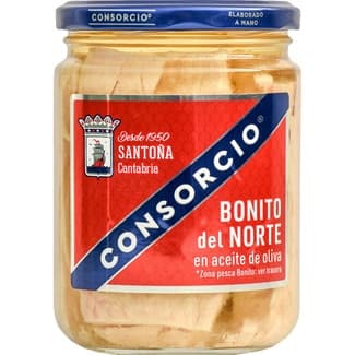 Bonito del norte en aceite de oliva frasco 260 g neto escurrido -