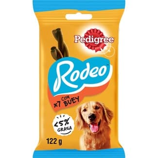 Rodeo snacks en stick para perros con buey bolsa 7 unidades 17,5 g -