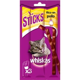 Snacks en sticks para gatos con pollo envase 3 unidades 6 g -