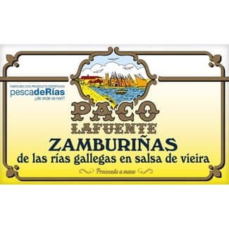 Zamburiñas en salsa de vieiras lata 65 g neto escurrido -
