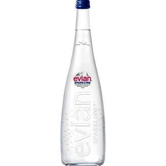 Agua mineral natural con gas botella 75 cl (envase de vidrio) -