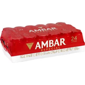 Cerveza rubia especial tipo Lager pack 24 latas 33 cl -