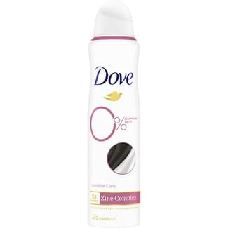 Desodorante Invisible Care 2xAction Zinc Complex 0% sales de aluminio spray 150 ml -