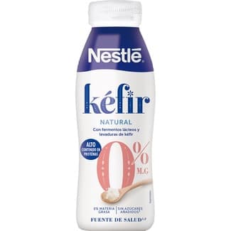 Kéfir natural desnatado 0% m.g. 0% azúcares añadidos botella 500 g -