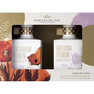 Aceite de oliva virgen extra primera cosecha Centenarium y Arbequina estuche 750 ml -