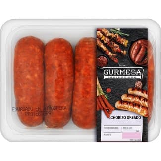Chorizo fresco oreado sin gluten peso aproximado bandeja 420 g -