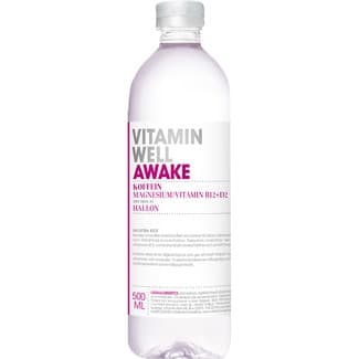 Bebida refrescante con vitaminas y minerales Awake sabor frambuesa botella 50 cl -
