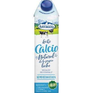 Leche semidesnatada con calcio y vitamina D brik 1 l -