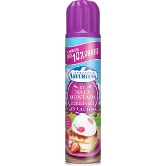 Nata montada azucarada sin lactosa spray 250 ml -