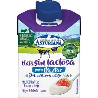 Nata para montar sin lactosa brik 200 ml -