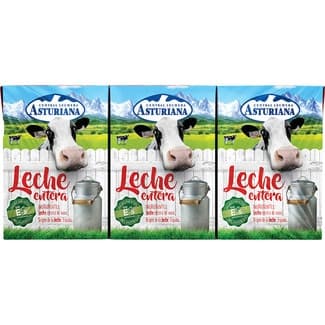 Leche entera pack 6 briks 200 ml -