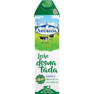 Leche desnatada brik 1 l -