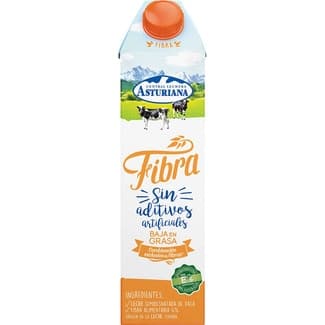 Bebida láctea de leche semidesnatada con fibra natural brik 1 l -