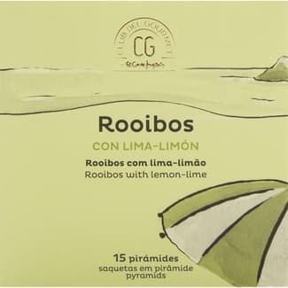 Infusión Rooibos con lima y limón 15 pirámides estuche 33,75 g -