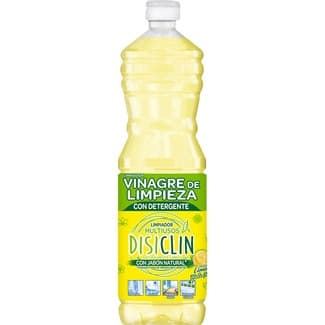 Vinagre de limpieza con detergente multiusos aroma limón botella 1 l -