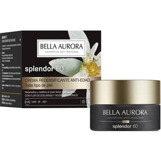 Crema de día redensificante anti-edad Splendor 60 tarro 30 ml con flor de edelweiss y ácido hialurónico -