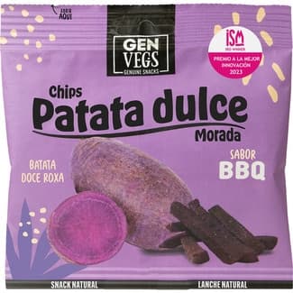 Patata chips dulce morada sabor bbq bolsa 45 g -