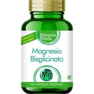 Magnesio bisciglinato bote 120 cápsulas vegetales -