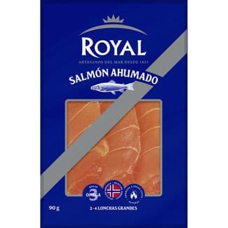 Salmón ahumado noruego en lonchas grandes envase 90 g -