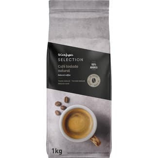 Caféen grano tostado natural 100% arábica paquete 1 kg -