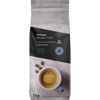 Café en grano descafeinado paquete 1 kg -