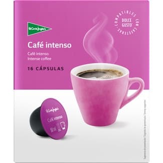 Café intenso estuche 16 cápsulas compatibles con máquinas Dolce Gusto -