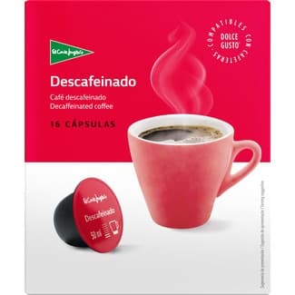 Café descafeinado estuche 16 cápsulas compatibles con máquinas Dolce Gusto -