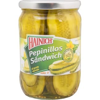 Pepinillos sandwick al estilo alemán frasco 290 g neto escurrido -