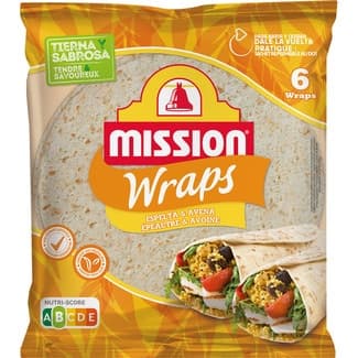 Wraps de espelta y avena 6 unidades envase 370 g -