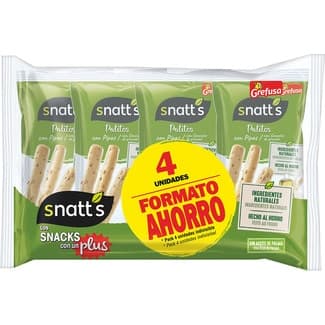 Palitos de cereal con pipas 4 bolsas x 40g pack formato ahorro 160 g -
