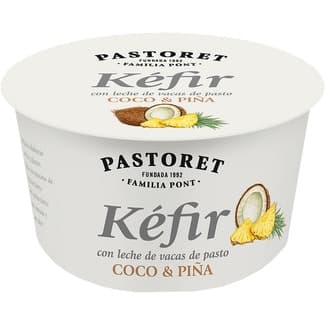 Kéfir de coco y piña con leche de vacas de pasto sin gluten envase 170 g -