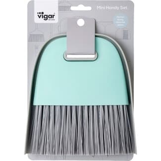 Set de cepillo + recogedor de mano mini -