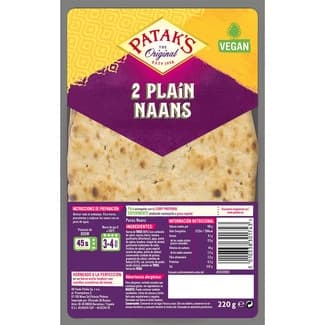 Naans plain 2 unidades envase 220 g -
