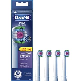 Recambio de cepillo dental Pro 3D White blister 4 unidades -