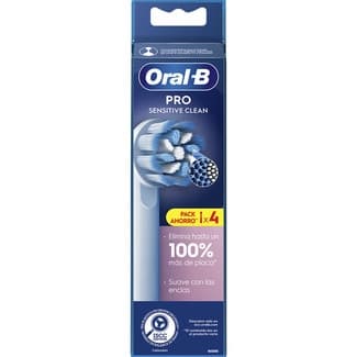 Recambio de cepillo dental Pro Sensitive Clean blister 4 unidades -