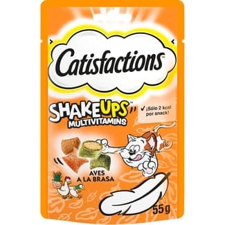 Shake Ups snacks para gatos rellenos Aves a la Brasa envase 55 g -