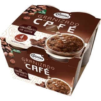 Granizado de café pack 4 unidades sin gluten estuche 800 ml -
