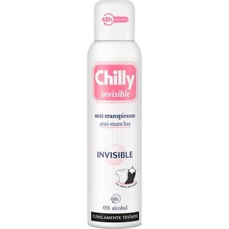 Desodorante Invisible anti-transpirante y anti-manchas sin alcohol 48h spray 150 ml -