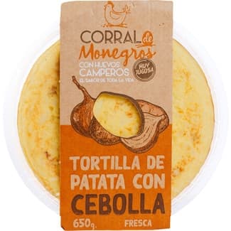 Tortilla de patata con cebolla envase 650 g -