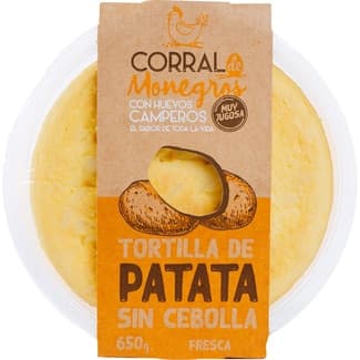 Tortilla de patata sin cebolla envase 650 g -