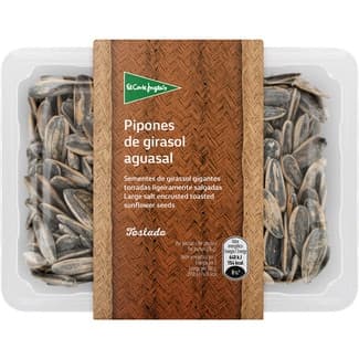 Pipones de girasol ligeramente salados y tostados tarrina 200 g -