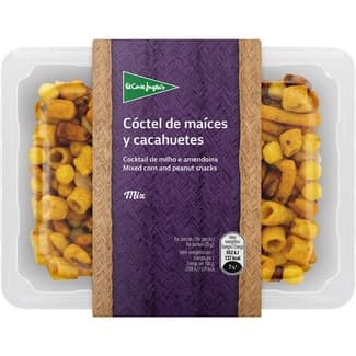 Cóctel de maíces y cacahuetes fritos tarrina 300 g -
