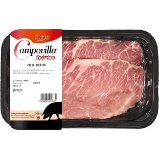 Presa fresca de cerdo ibérico peso aproximado bandeja 300 g -