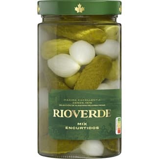Mix de encurtidos cebollitas y pepinillos en vinagre de vino frasco 680 g -