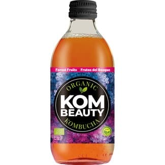Kombucha ecológica con té de frutos del bosque e hibisco botella 33 cl envase de vidrio -