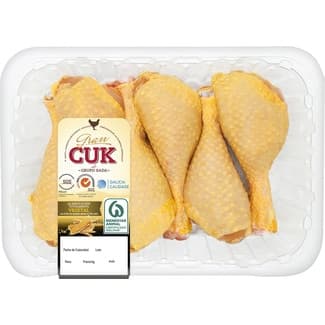 Jamoncitos de pollo certificado criado con alimentación vegetal bandeja 550 g peso aproximado -