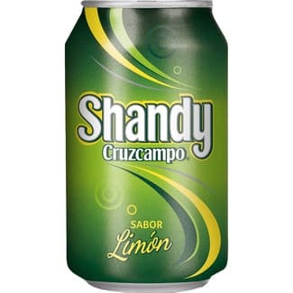Cerveza rubia sabor limón lata 33 cl -