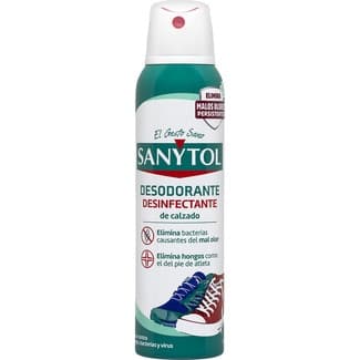 Desodorante desinfectante para calzado spray 150 ml elimina las bacterias causantes del mal olor -